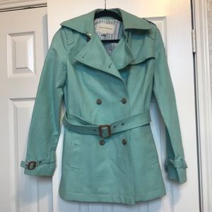 Banana Republic Teal Pea Coat